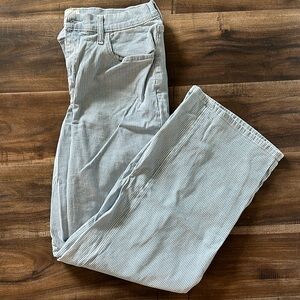 Relaxed wide leg striped pants